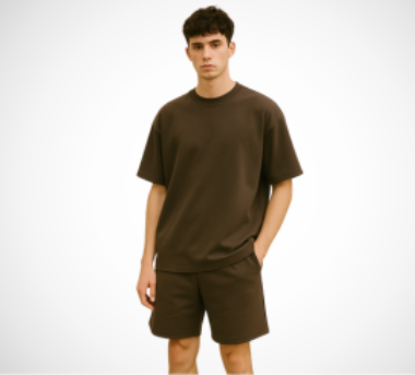 Oversized T-Shirt & Shorts Set – Soft Cotton Blend, Relaxed Fit, Custom Prints, Breathable Fabric, Adjustable Waist, Trendy Unisex Lounge & Streetwear, Multiple Colors & Sizes